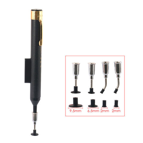 Anti-satic IC Pick-up Vacuum Sucker Pen + 4 Suction Headers for BGA SMD Work Reballing Aids ► Photo 1/5
