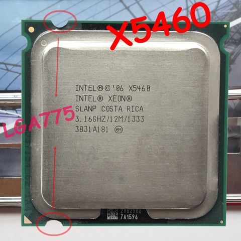 Original Intel xeon X5460 Processor(3.16GHz/12M/1333)close to LGA775 Q9650 cpu work on LGA775 mainboard no need adapter) ► Photo 1/2
