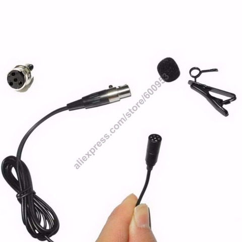 MICWL ME2 Type Lavalier Tie Clip Lapel Mic Microphone for Shure SLX ULX KCX PGX UT BLX ... ...Wireless Transmitter XLR Mini 4Pin ► Photo 1/1