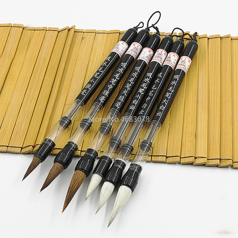 3pcs /Set Adjustable Piston Water Writing Brush Pen Chinese Calligraphy Beginner Weasel Hair Pen and Wool Pen ► Photo 1/6