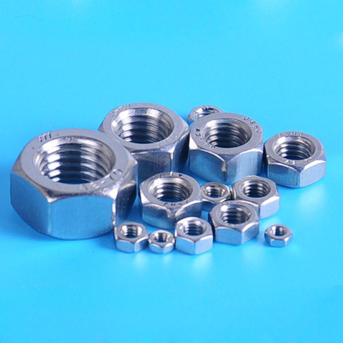 20pcs m2 m2.5 m3 m4 m5 m6 m8 304 stainless Steel nuts Hex Hexagon Nut Bolt ► Photo 1/4