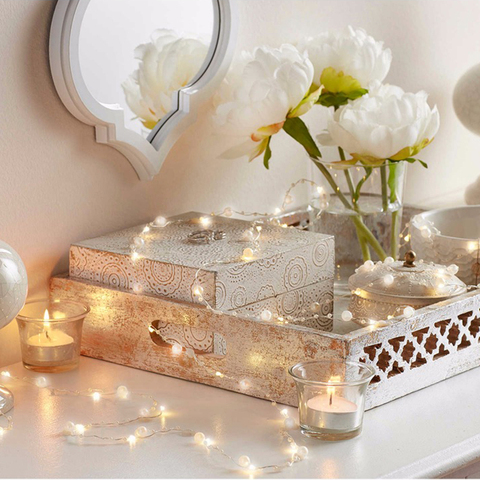 10M Pearl String Fairy Lights Wedding Holiday Lights Battery Power Plug In for Christmas Festival Party Garden Bedroom Decor ► Photo 1/6