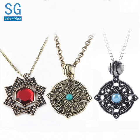 SG The Elder Scrolls 5 Amulet of Mara Arkay Morrowind Pendants Necklaces Dark Brotherhood Dinosaur Triangle Men Jewelry ► Photo 1/6