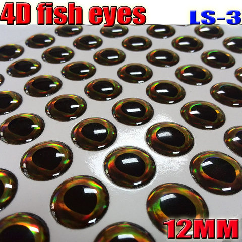 2022 NEW 4D fishing lure eyes more color fish eyes big size: 12MM 4papers color total 252pcs/lot ► Photo 1/5