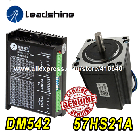 GENUINE Leadshine Stepper  Motor 57HS21A 8mm Shaft 5A 2.1 N.M AND Leadshine DSP Digital Stepper Drive DM542 Delivery TOGETHER  ► Photo 1/1