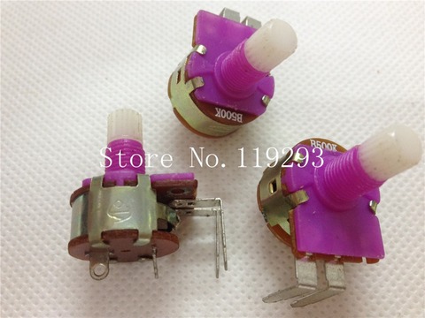 [BELLA]Purple two contacts DC regulator bulb dimmer (1A) B500K Potentiometer with switch--50pcs/lot ► Photo 1/1