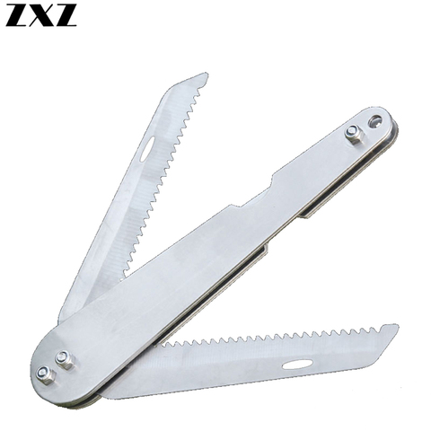 Foldable Cutter Sawtooth Fishing Knife Cutting Grass for Fish Clear Plants Sharp Anchor Knife Hook Remover Tools with 20m Rope ► Photo 1/6