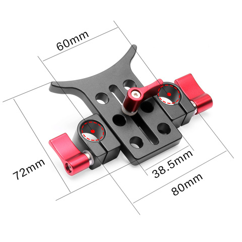 Aluminum Alloy 15MM Telephoto Lens Support Bracket Adapter Extention Tube Clip for 5D3 5D2 SLR DSLR Camera Accessory Photography ► Photo 1/6
