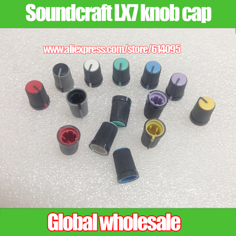 7pcs Soundcraft LX7 Mixer Potentiometer Knob Cap Switch Knob Cap / D Hole / half-axis Rotary Potentiometer knobs caps ► Photo 1/1