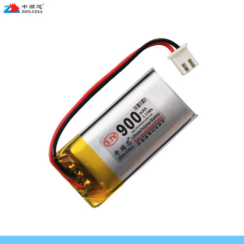 In 900mAh 902042 3.7V lithium polymer battery 902040 GPS scan code instrument speaker driving apparatus Rechargeable Li-ion Cell ► Photo 1/1