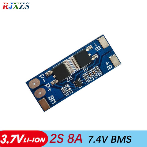 2S 8A Li-ion 7.4v  8.4V 18650 BMS PCM  10A Peak current battery protection board bms pcm  for li-ion lipo  battery cell pack ► Photo 1/1