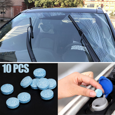 10PCS/Pack(1PCS=4L Water)Car Solid Wiper Fine Seminoma Wiper Auto Window Cleaning Effervescent tablet Windshield Glass Cleaner ► Photo 1/6