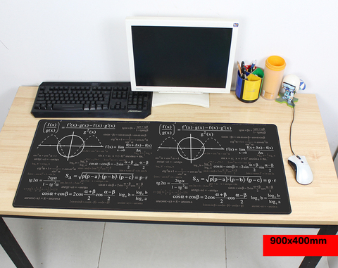 1200x500mm large Mouse Pad for Gaming Player desk laptop Rubber Mouse Mat mousepad Geometric formula & Blackboard pc padmouse ► Photo 1/6
