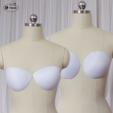 4pairs/lot Breathable swimsuit Wedding dress sponge chest pad thick chest cushion small chest gather on the cushion RS1143 ► Photo 1/2