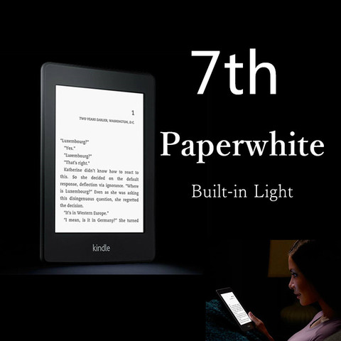 Brand New Unopened Kindle Paperwhite 7 Generation E-book reader Built in Light 6 Inch 4GB Ebook Reader E-ink Ereader ► Photo 1/6