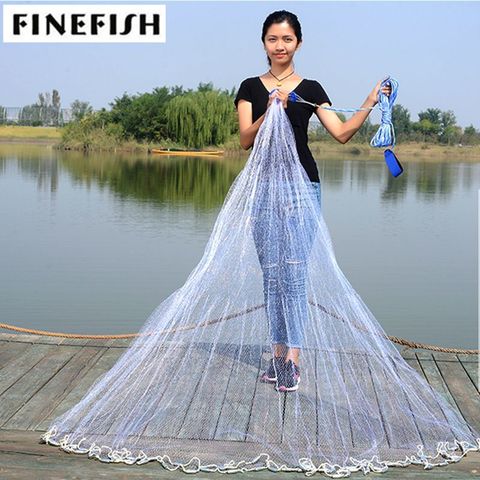 Finefish Cast Net Catch Fishing Network American Hand Casting Net Nylon  Galvanized iron pendant Sprots Throw Fly Fishing Net - Price history &  Review, AliExpress Seller - Fishing Net Factory Store