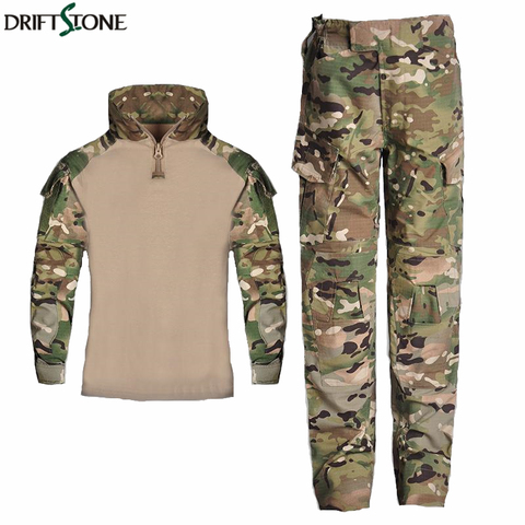 Kids Combat Pants and Shirts Suit Army Military Uniform BDU Military Tactical Gear Hunting Multicam For Children ► Photo 1/6