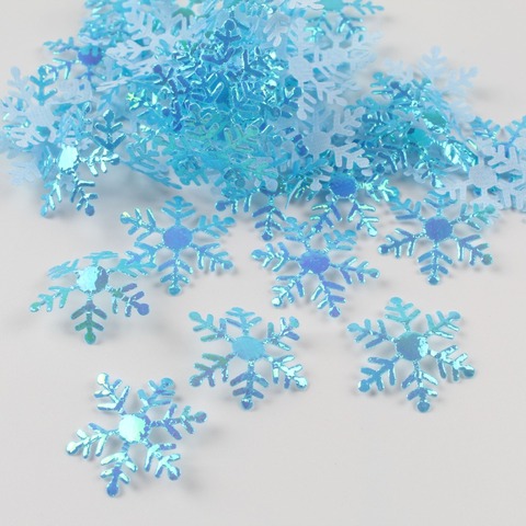 300Pcs/Bag Snowflake Frozen Party Snowflake Christmas Decorations For Home Winter Decorations Wedding Party Decoration ► Photo 1/6