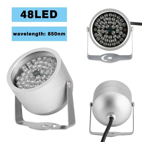 48 LED illuminator Light Infrared IR Led lamp 850nm Wavelength IR illuminator night vision Lighting for CCTV Camera Fill Light ► Photo 1/6