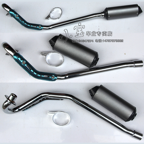 free shipping 38mm inner bore 125-140CC CRF70 BBR Big eagle huayang off-road motorcycle refit open toe exhaust muffler full set ► Photo 1/1