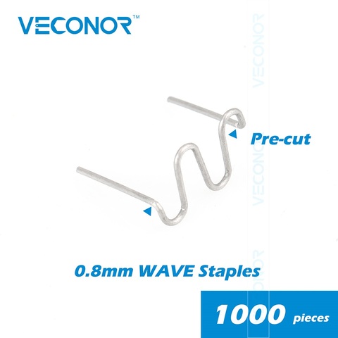 Veconor 1000PCS 0.8mm Wave Staples For Hot Stapler Plastic Welder Bumper Repair Machine ► Photo 1/5