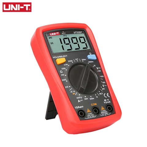 UNI-T UT33D+ Palm Size LCD Auto Digital Multimeters Resistance Mini DMM Meter NCV Voltage Current Capacitance Tester ► Photo 1/5