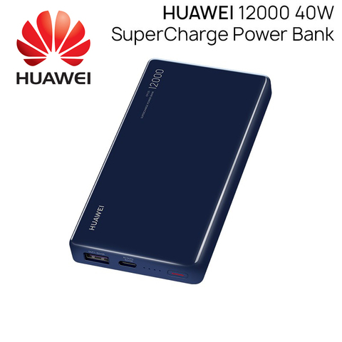 HUAWEI 12000mAh 40W Supercharge Power Bank Type-A/Type-C Output Laptop Charging Support Universal Compatibility Power Charger ► Photo 1/6