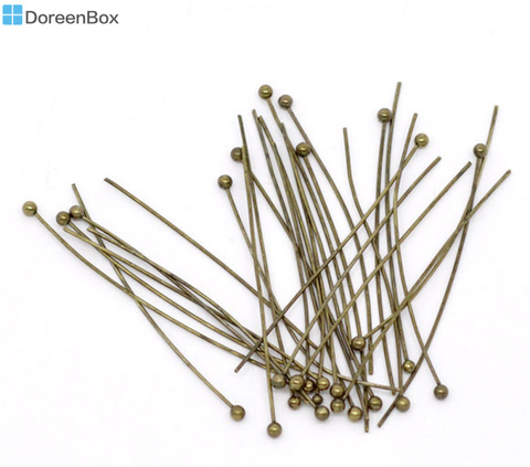 Doreen Box Lovely 500 Bronze Tone Ball Head Pins 40mmx0.5mm Findings (B10339) ► Photo 1/1