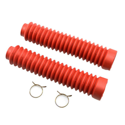 30mm Front Fork Motorbike Red Rubber Boot Universal Dust Jacket Cover Dirt Bike ► Photo 1/3