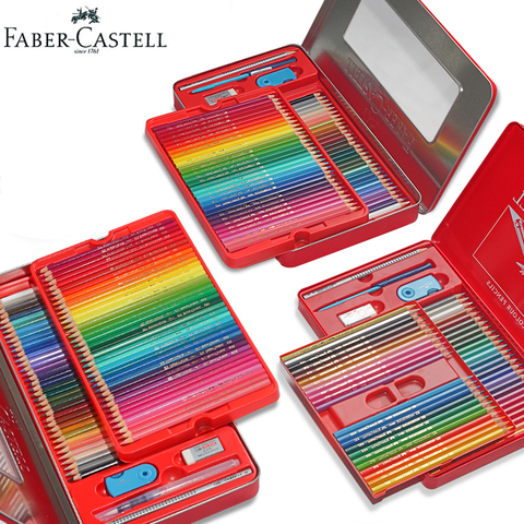 Faber Castell Watercolor Pencils 24/36/48/60/72 Tin Set Water-soluble  Premier Colored Pencil Aquarell Soft Paint Wooden Crayons - Price history &  Review, AliExpress Seller - Emenne Pro Art Store