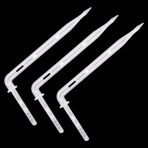20 PCS White Drip Emitter Curved Arrow Dripper Plants Bend Sprinklers Micro Irrigation System connectors for 4/7mm Hose ► Photo 1/6