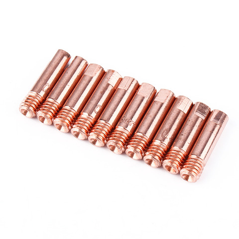 10Pcs/Pack Conductive Nozzle 0.8mm MB-15AK MIG/MAG M6 Welding Weld Torch Contact Tips Holder Gas Nozzle Part Tool Set 2022 HOT ► Photo 1/6