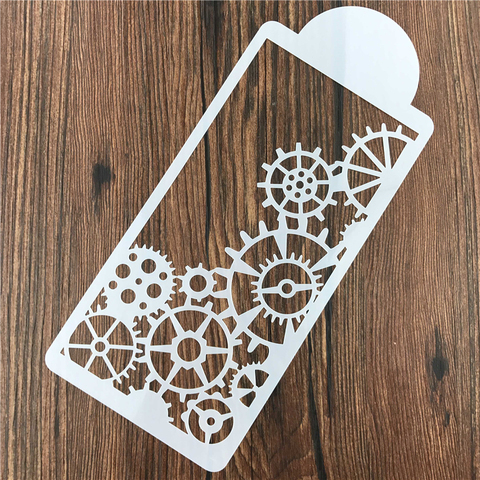 Gear Component DIY Craft Tool Cake Stencil Mold Decoration Baking Moulds Wall Painting Album Decorative Embossing Paper Cards ► Photo 1/4