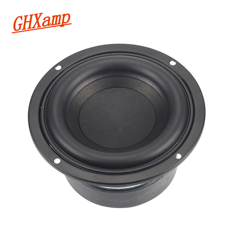 GHXAMP 4 inch 40W Round Subwoofer Speaker Woofer High power BASS Home Theater 2.1 Subwoofer Unit 2 Crossover Louspeakers DIY 1PC ► Photo 1/6