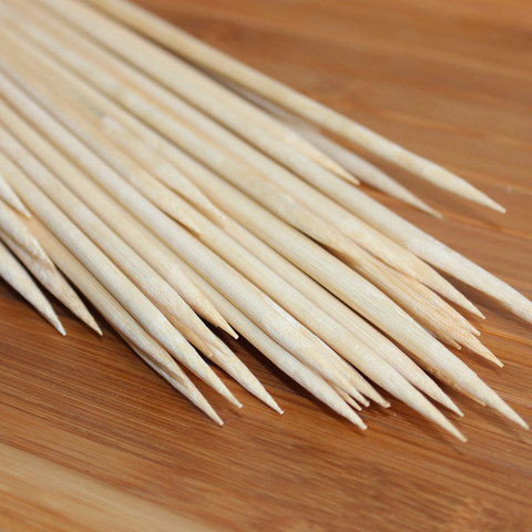 100pcs 50cm*5mm Bamboo Skewers Disposable Natural Wooden BBQ Skewer Wood Stick BBQ Accessories Bar Party Restaurant Utensils ► Photo 1/6