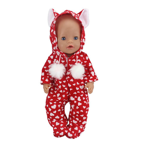 New Doll Jump Suits Fit For 43cm Baby Doll 17 Inch Reborn Baby Doll Clothes ► Photo 1/6