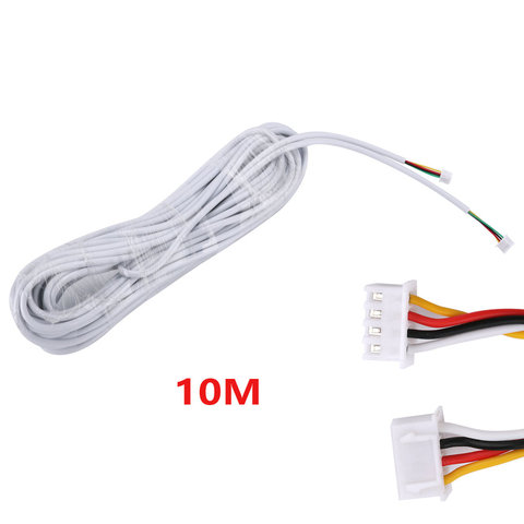 10M 2.54*4P 4 wire cable for video intercom Color Video Door Phone doorbell wired Intercom cable ► Photo 1/2