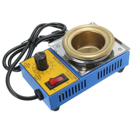Temperature Controlled  Solder Pot Soldering Desoldering Bath Tin Melting Plate Tin Cans 50mm 220V 150W ► Photo 1/6