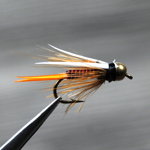 Bimo 12pcs 12# Brass Bead Head Prince Nymph Trout Fishing Flies Fast Sinking Nymph Fly ► Photo 1/6