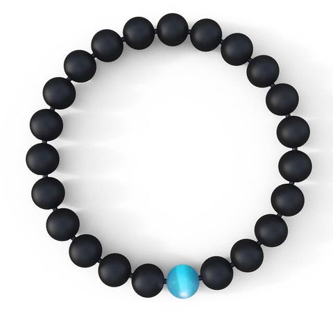 Mens Water Drop Bracelet - Semi-Precious Natural Stones (8mm) - Handmade Genuine Quality Onyx Bracelets For Women ► Photo 1/6