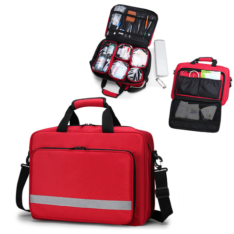 Large Size Empty First Aid Bag Medical Medical Doctor Outdoor Visit Bag First Aid Emergency Equipment Stoage ► Photo 1/6