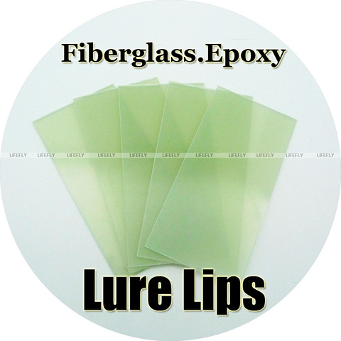 Pick Size / Fiberglass Epoxy Lure Lips, 5pcs, Crankbaits, Lure Making (0.6mm 0.8mm 1mm 1.6mm) ► Photo 1/1