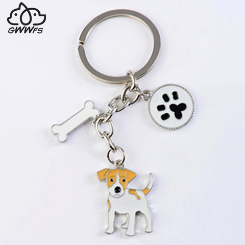 dog gift dog keychain bag charm Bull Terrier key chain key ring