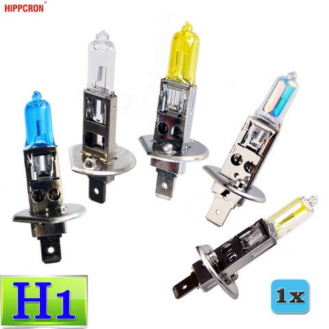 hippcron H1 Halogen Bulb 12V 55W 100W Clear Super White Yellow ION Rainbow 2200Lm Quartz Glass Car Headlight Lamp ► Photo 1/6