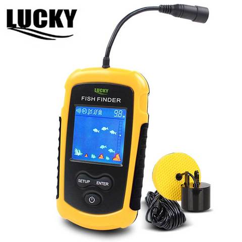 LUCKY Fishing Finder Color Display Portable Sonar Sounder Fishfinder Sonar For Fishing English Display ► Photo 1/6