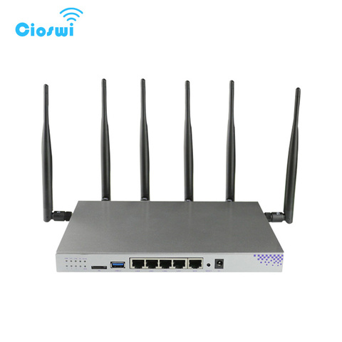 openWRT WiFi Router Gigabit Support VPN PPTP L2TP 1200Mbps 2.4GHz/5GHz USB 3.0 Port 3G 4G Router With SIM Card Slot Access Point ► Photo 1/6