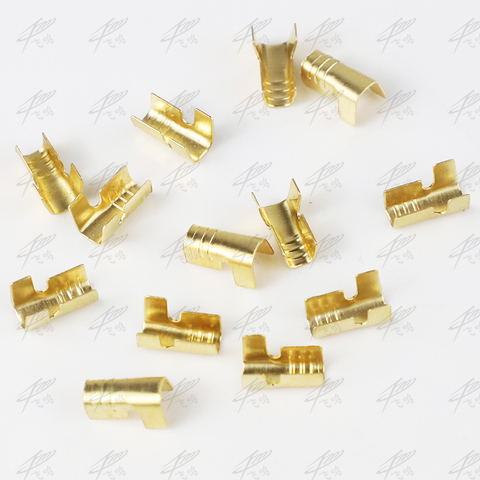 100pcs/lot 452-1 452-2 U-shaped terminal tab cold inserts connectors / terminal connector cable / wire cable lug 0.2-0.75mm2 ► Photo 1/6