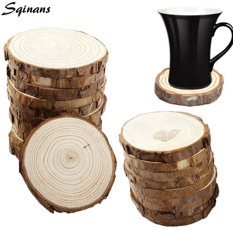 Wood Coasters set Coaster Wooden Drink Cup Mat Holder Round Table Tea coffe mug