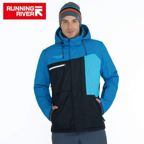 RUNNING RIVER Brand Men High Quality Ski Jacket Winter Warm Hooded Sports Jackets For Man Professional Outdoor Clothing #A6047 ► Photo 1/6