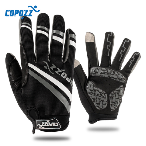 Copozz Brand New Gel bike glove Full Finger touch screen cycling gloves anti-slip shockproof breathable MTB sport bicycle gloves ► Photo 1/6
